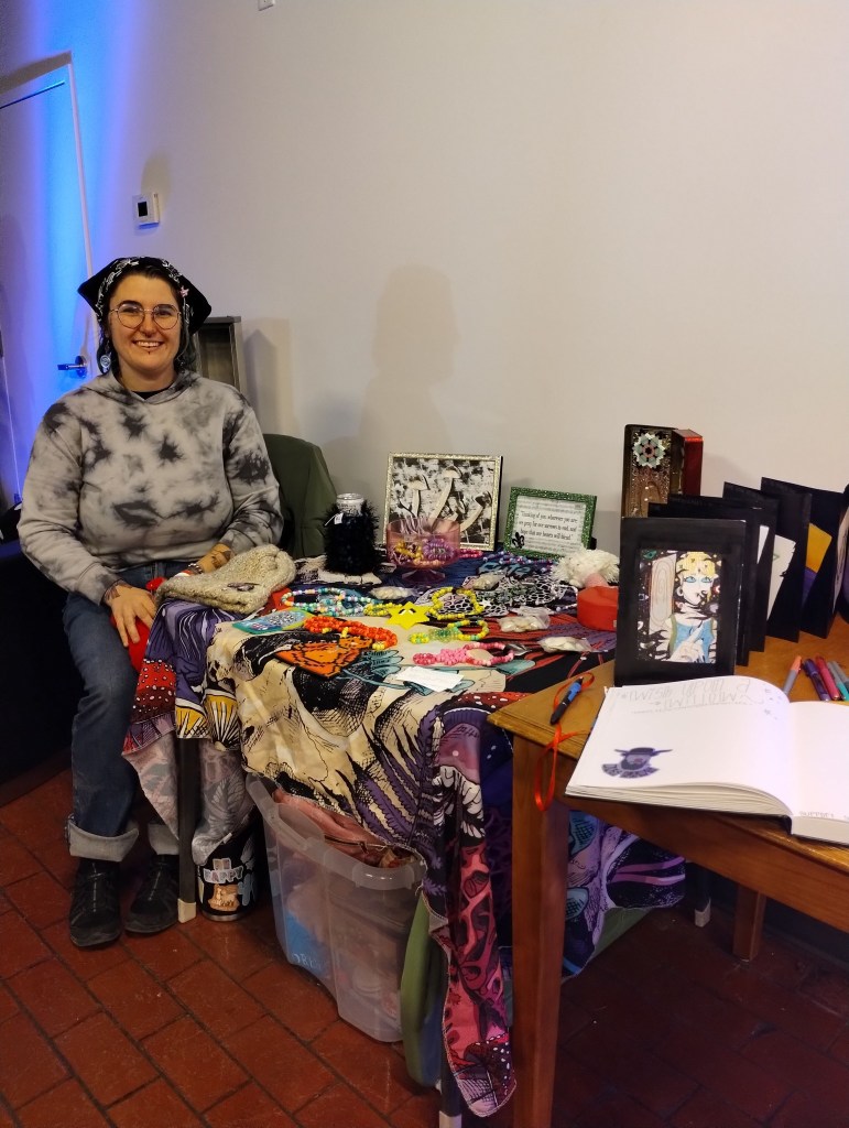 art vending at the love potion mixer at aizen root remedy. thank you to leigh liles for the photo!